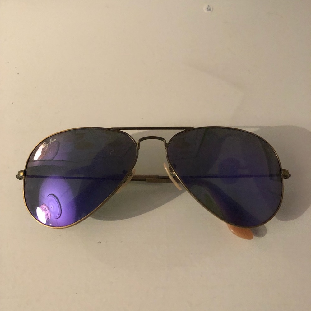 ray ban purple aviators